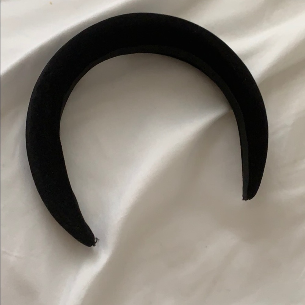Velvet puff headband